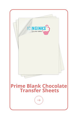 Icinginks Blank Chocolate Transfer Sheets